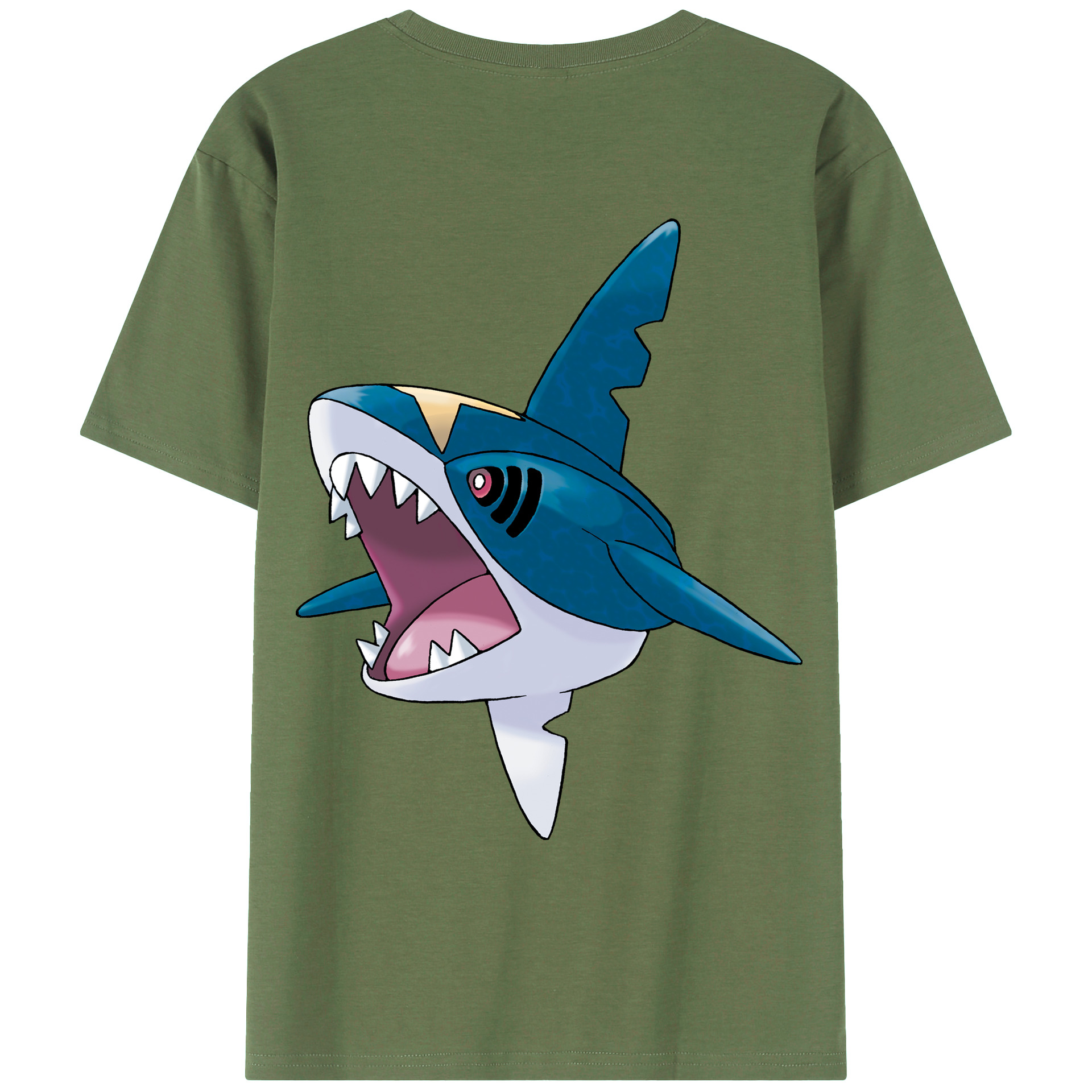 （画像用） ポケットモンスター Pokémon 綿100％ メンズ半袖Tシャツ（バックプリント） 通気性